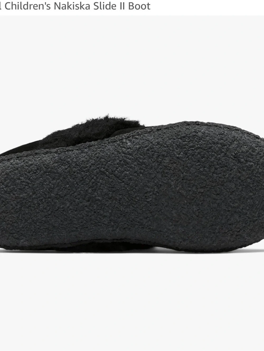 Sorel Black Plush Slide Slippers